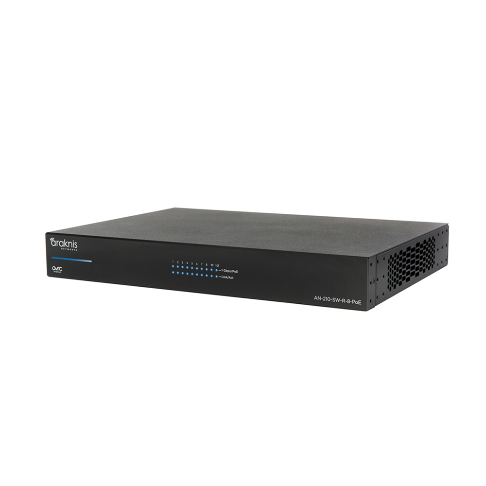 Araknis - AN-210-SW-R-8-POE  |  Switch - with Partial PoE+| 8 + 2 Rear Ports