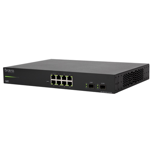 Araknis - AN-320-SW-F-8  POE |  Switch with Partial PoE | 8 + 2 Front Ports